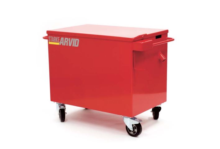 Verktøyvogn låsbart lokk kapasitet < 500 kg